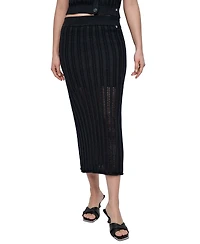 Dkny Jeans Women's Cable Pointelle-Stitch Skirt