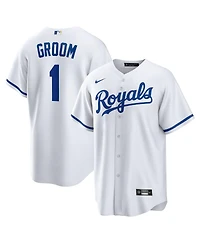 Nike Men's White Kansas City Royals 1 Groom Home Replica Jersey