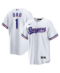 Nike Men's White Texas Rangers 1 Dad Home Replica Jersey