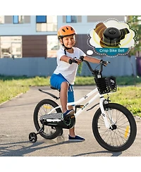 18 Inch Kids Bike with Training Wheels and Coaster Brake