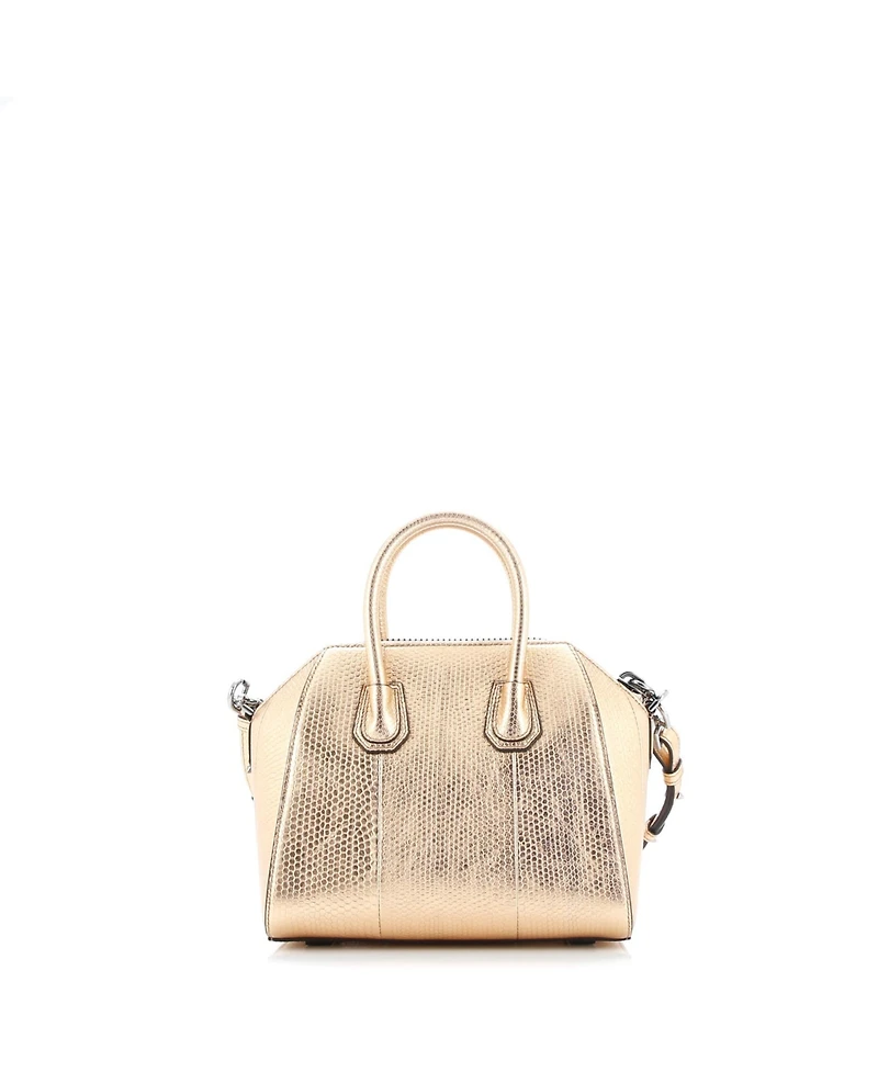 Pre-Owned Givenchy Mini Antigona Bag Embossed Leather