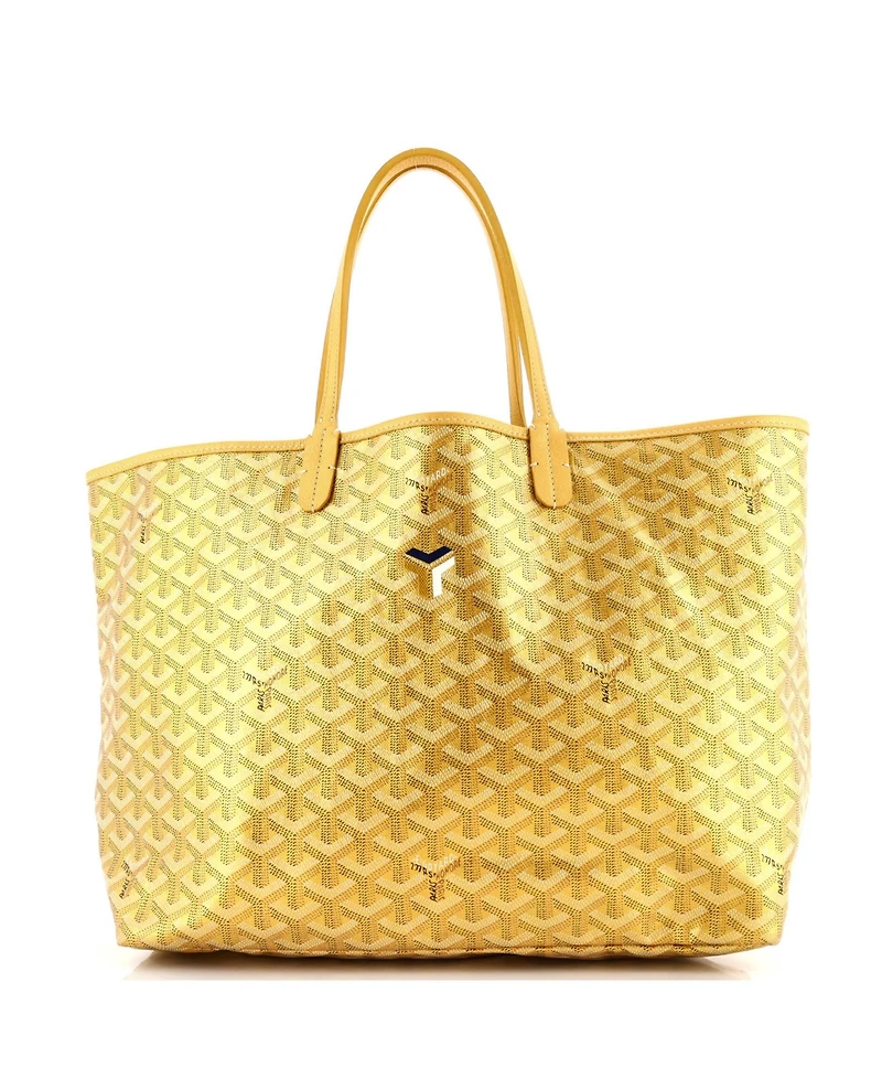 Pre-Owned Goyard Pm Saint Louis Tote Precious Metals Coated Canvas