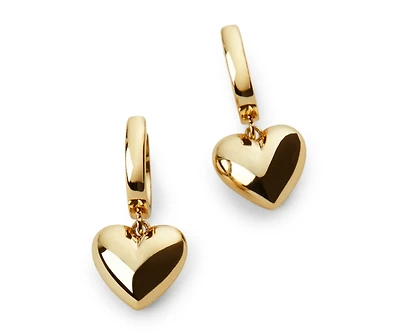 Ana Luisa Puffed Heart Hoops - Jessica