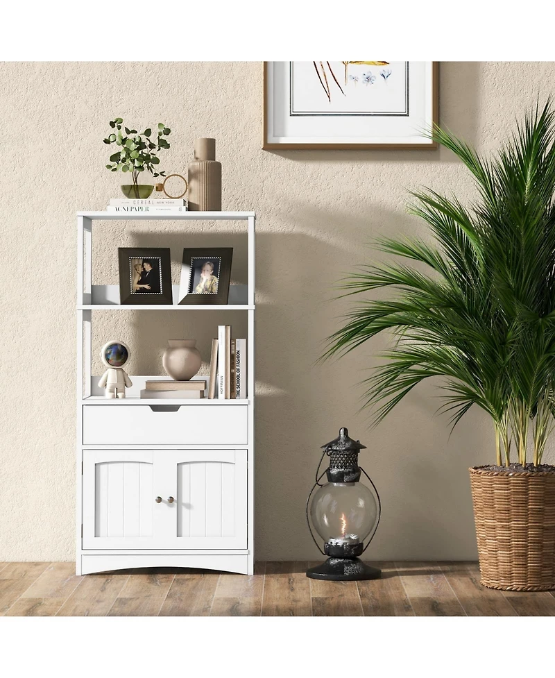 Volenca Bathroom Storage Cabinet with Drawer and Shelf Floor Cabinet