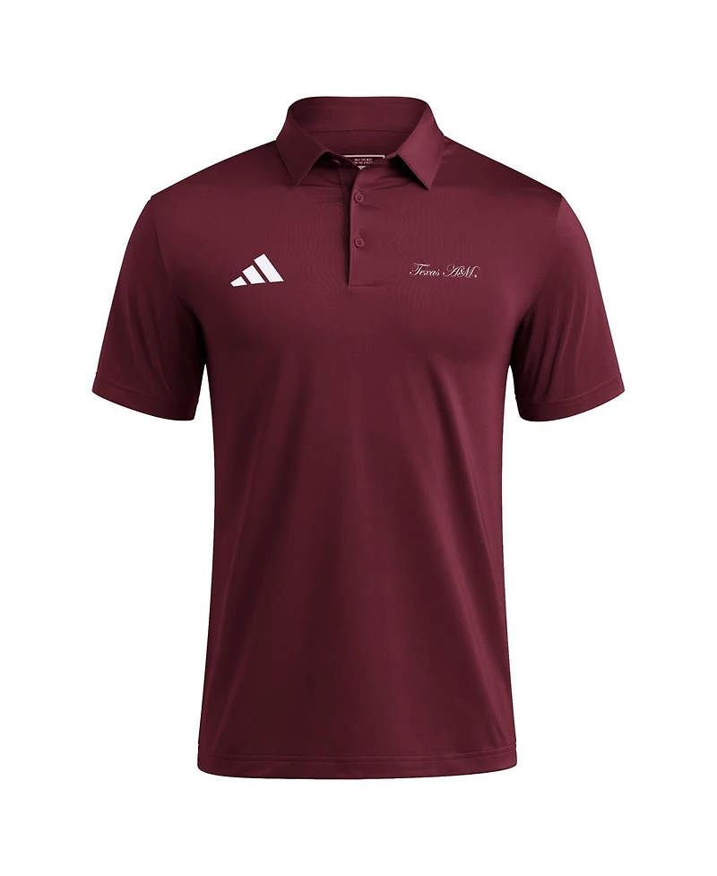 Adidas Men's Maroon Texas A&M Aggies Ultimate 365 Polo Shirt