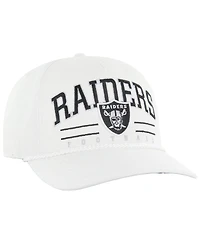 '47 Brand Men's White Las Vegas Raiders Roscoe Hitch Rope Adjustable Hat