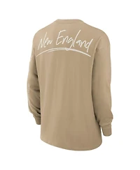 Nike Men's Tan New England Patriots Essential Statement Max90 Long Sleeve T-Shirt