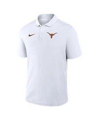 Nike Men's White Texas Longhorns Primetime Victory Primary Logo Performance Polo Shirt
