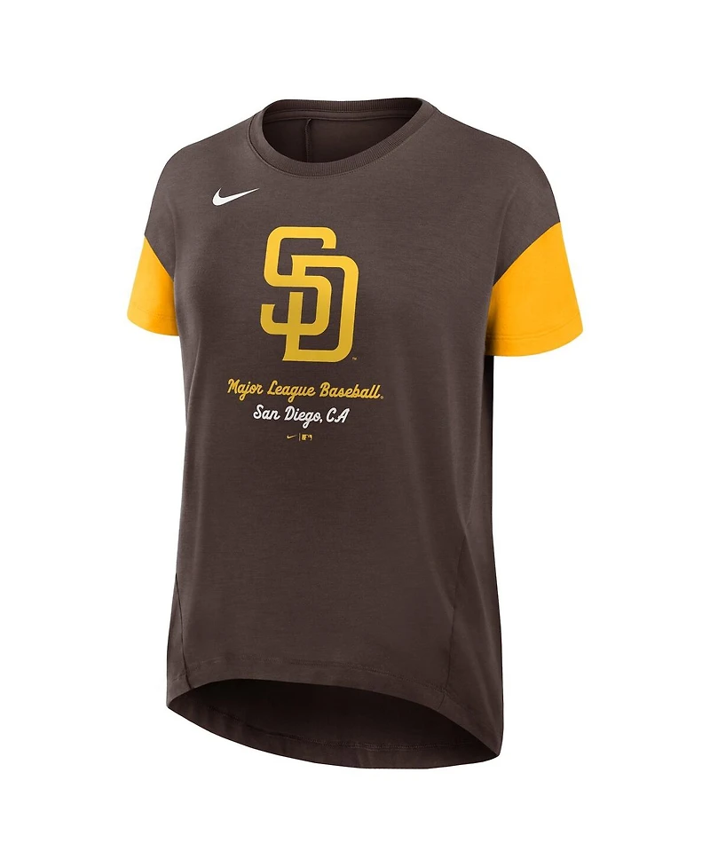 Nike Women's Brown San Diego Padres Flowy T-Shirt
