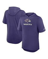 Nike Men's Purple Baltimore Ravens Lockup Tri-Blend Hoodie T-Shirt