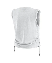 Wear by Erin Andrews Women's Heather Gray Los Angeles Dodgers Cinched Tank Top