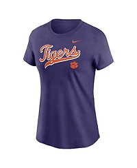 Nike Women's Purple Clemson Tigers Local Script T-Shirt