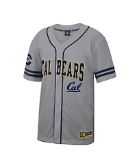 Colosseum Men's Gray Cal Bears Free Spirited Baseball Jersey