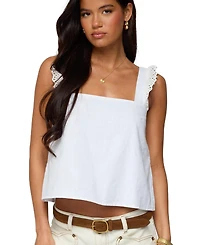 Edikted Women's Viviana Linen Look Top