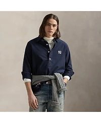 Polo Ralph Lauren Men's and Women's Navy Yankees Oxford Shirt
