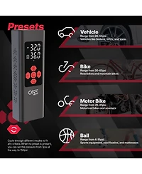 One 11.1V / 7800mAh Tire Inflator Portable Air Compressor, 150PSI
