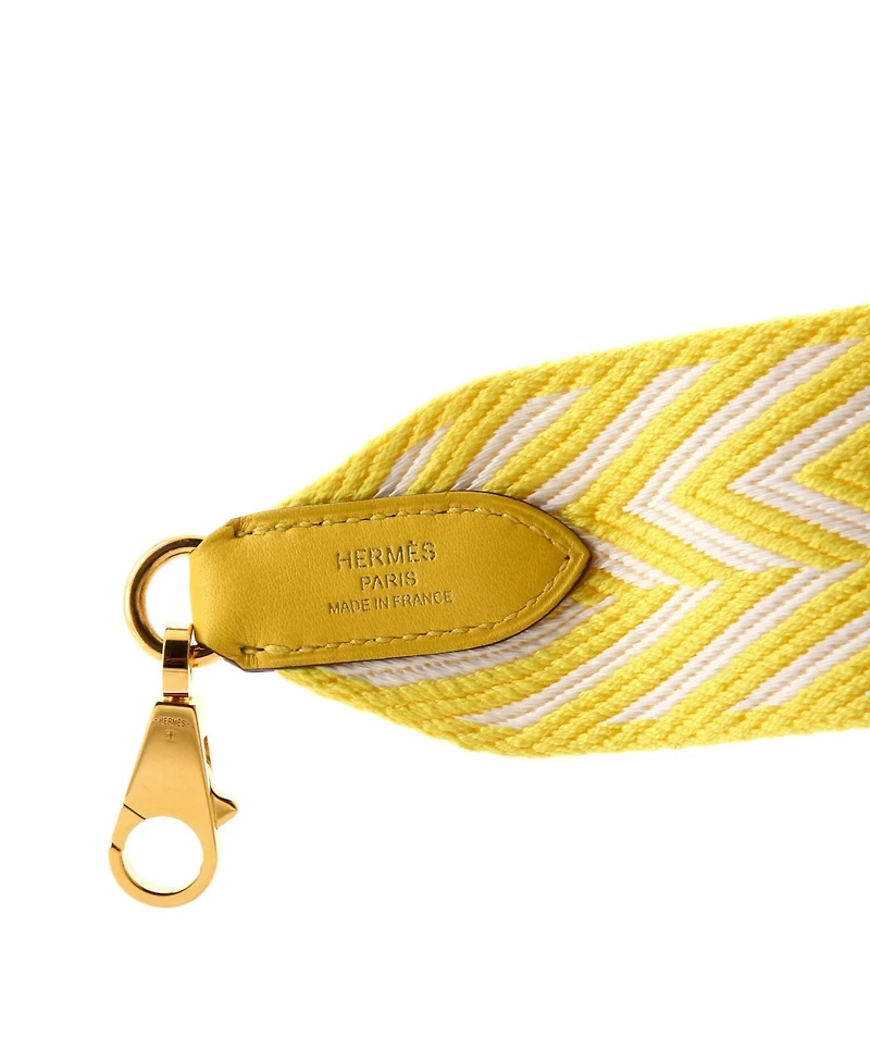 Pre-Owned Hermes 50 Sangle Shoulder Strap Cavale Canvas