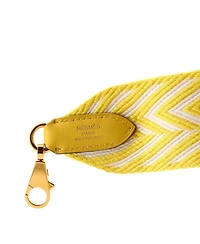Pre-Owned Hermes 50 Sangle Shoulder Strap Cavale Canvas