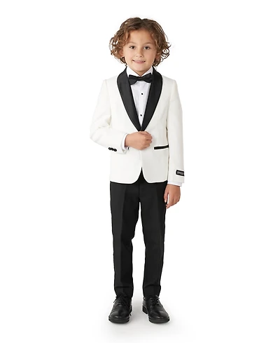 OppoSuits Toddler and Little Boys 3-Piece Pearly Solid Tuxedo Set