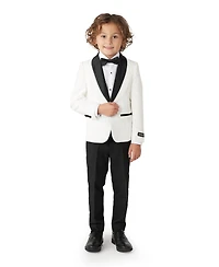 OppoSuits Toddler and Little Boys 3-Piece Pearly Solid Tuxedo Set