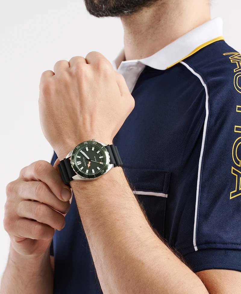 Nautica Men's Analog Silicone Watch