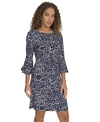 Tommy Hilfiger Petite Floral-Print Mini Dress