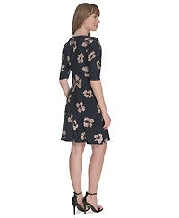 Tommy Hilfiger Petite Floral-Print Jersey Dress