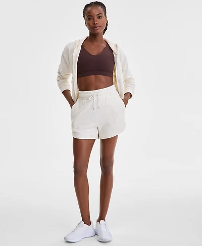 Id Ideology Women's Drawstring-Waist Dolphin-Hem Shorts, Exclusively at Macy's