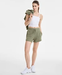 Id Ideology Women's Drawstring-Waist Dolphin-Hem Shorts, Exclusively at Macy's