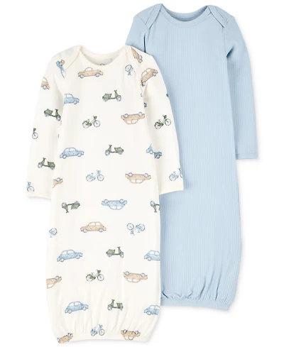 PurelySoft by Carter's Baby 2-Pc. Sleeper Gowns Set