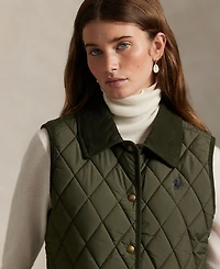 Polo Ralph Lauren Women's Corduroy-Trim Quilted Vest