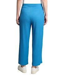 Jones New York Women's Textured High-Rise Wide-Leg Pants