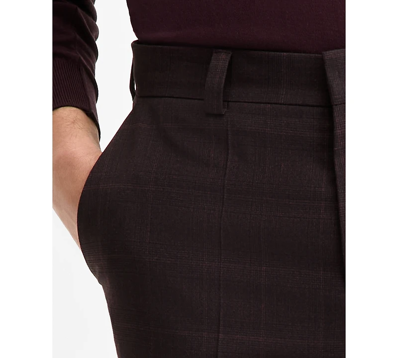 Hugo by Boss Men's Modern-Fit Plaid Suit Pants