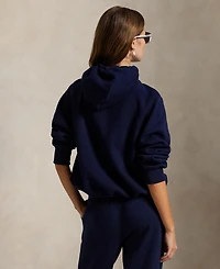 Polo Ralph Lauren Women's Shrunken Fit Fleece Hoodie Sweatshirt