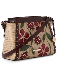 Brahmin Hillary Sandstorm Ladybird Leather Crossbody Bag