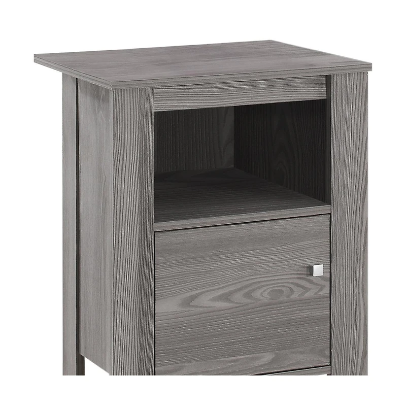Modern Wood End Table with Bottom Shelf – Space-Saving Design