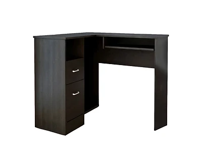 Modern L-Shaped Computer Desk with Two Storage Drawers – Corner Workstation