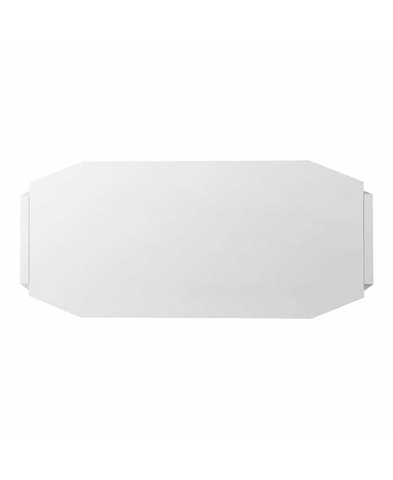 48" White Writing Desk With Two Drawers