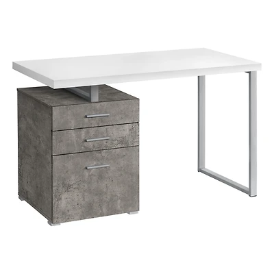 Compact Computer Desk with Three Drawers – Space-Saving and Practical Design