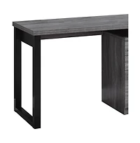 24" Grey and Black Computer Desk With Three Drawers