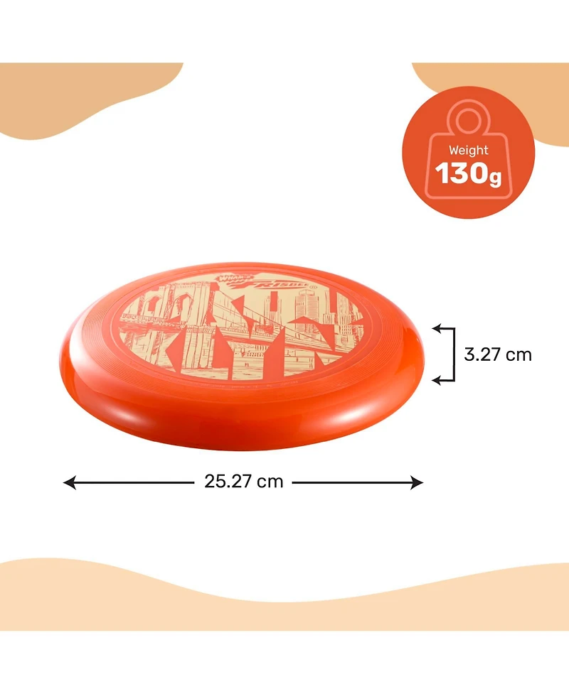 Wham-o Frisbee Cool Flyer Flying Disc, 9.95 Inch Lightweight Toy Outdoor Beach Park Backyard Game - 130g