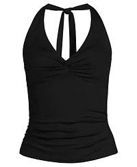 Lands' End Women's Twist Halter Tankini Top