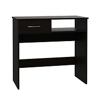 32" Black Computer Desk Desk and Bookshelf Set