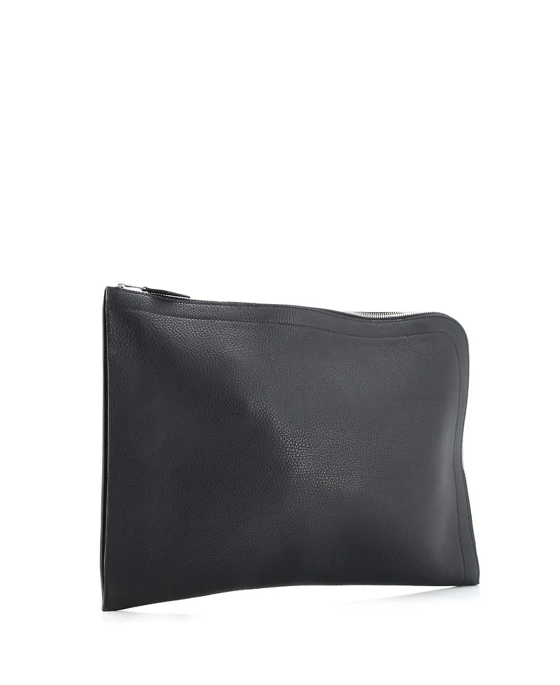 Pre-Owned Hermes Large Zip Around Document Holder Leather