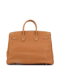 Pre-Owned Hermes Birkin Handbag Clemence with Palladium Hardware