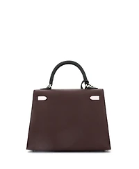 Pre-Owned Hermes Kelly 25 Handbag Tricolor Epsom with Palladium Hardware