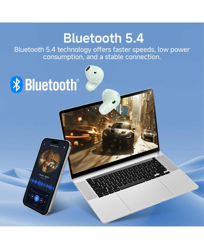 Edifier X1 Lite True Wireless Earbuds, Bluetooth 5.4 Earphones for Clear Calls, IP54 Sweat Resistant Fast Charging