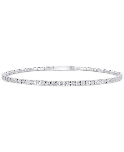 Diamond Illusion Tennis Bracelet (1/4 ct. t.w.) in Sterling Silver