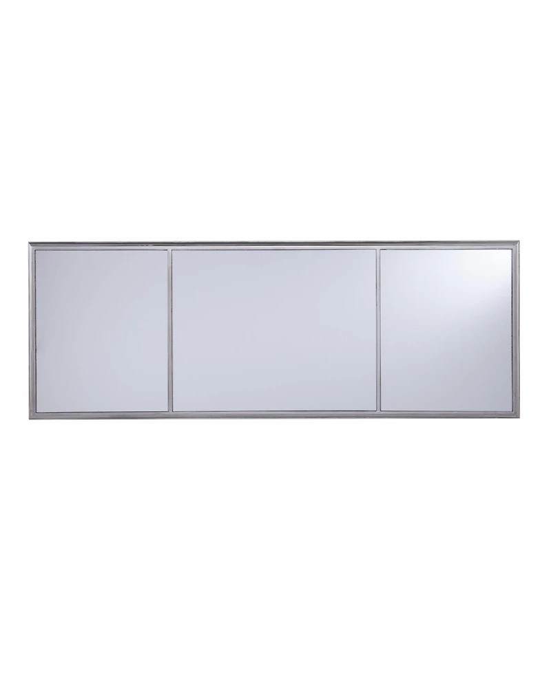 50" Silver Mirrored Writing Desk