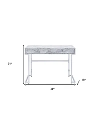 Compact Writing Desk with Two Drawers – Stylish and Practical